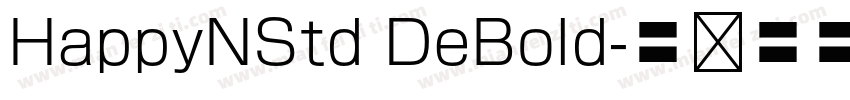 HappyNStd DeBold字体转换